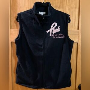 Fleece Vest, Pink Ribbon
